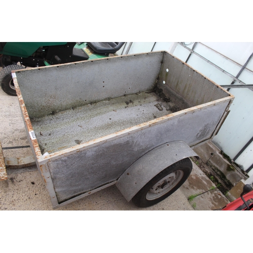 115 - A TWO WHEELED CAR TRAILER - NO VAT