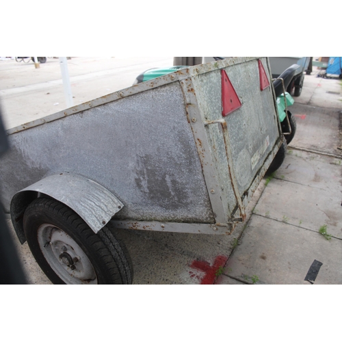 115 - A TWO WHEELED CAR TRAILER - NO VAT