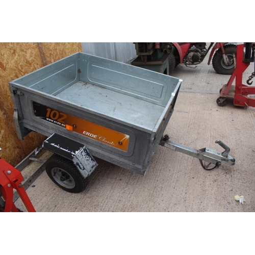 136 - 102 ERDE CLASSIC CAR TRAILER  NO VAT