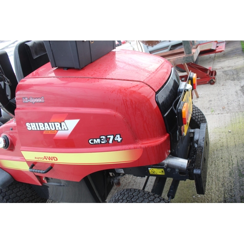 147 - A SHIBAURA CM374 AUTO HI SPEED 4 WHEEL DRIVE RIDE ON MOWER + VAT