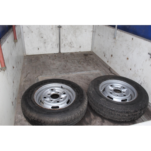 153 - A BRENDERUP CAMP TRAILER WITH SPARE WHEELS AND TYRES  NO VAT