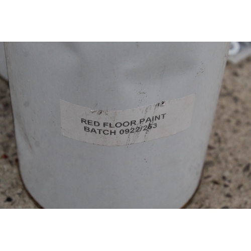 1540 - 2 RED 5 LT FLOOR PAINT  + VAT