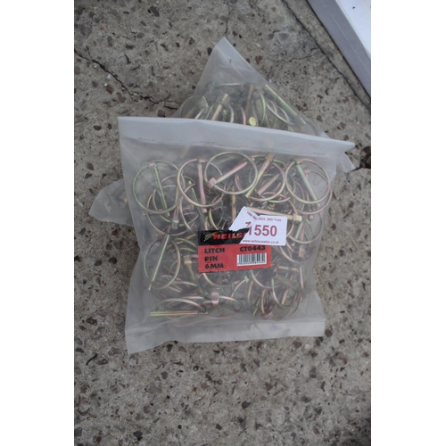 1550 - 2 BAGS OF LYNCH PINS  + VAT