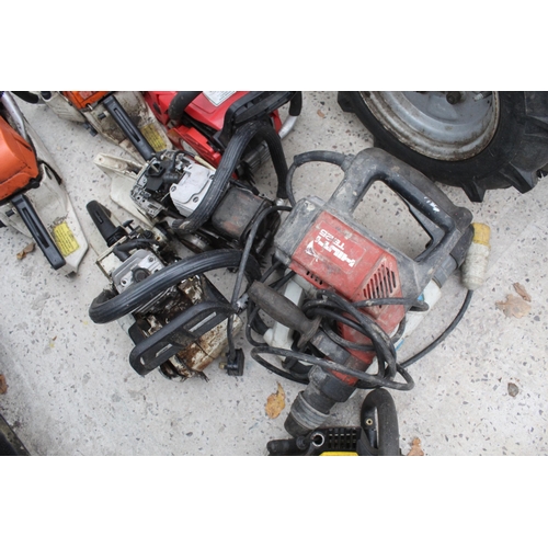 168 - CHAINSAW, DRILLS ETC TO INCLUDE HILTI NO  VAT