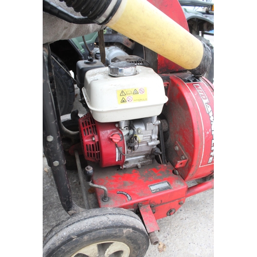 179A - AN MTD LAWNFLITE LEAF VACUUM WITH A HONDA PETROL ENGINE  NO VAT