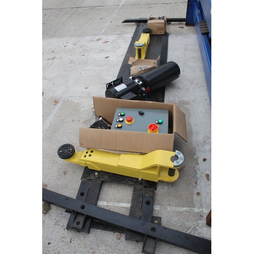 179B - NEW UNUSED 2 POST LIFT 4 TON CAPACITY SINGLE PHASE H SUB BASE FRAME NO  VAT