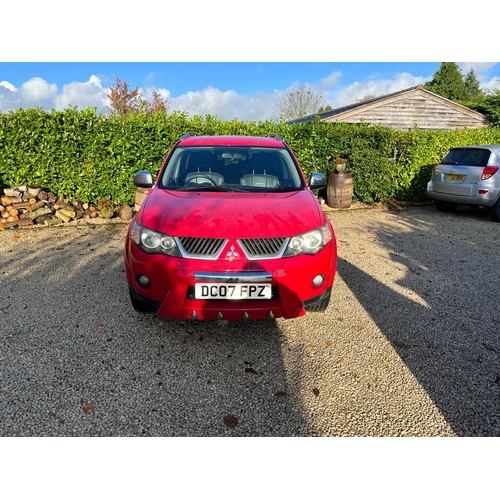 191 - A 2007 MITSUBISHI OUTLANDER WARRIOR, REGISTRATION DC07 FPZ, 2.0 LITRE DIESEL, MANUAL TRANSMISSION, 7... 