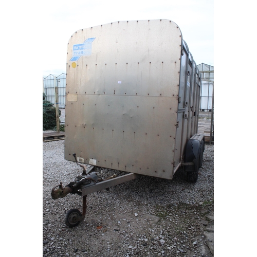 212 - IFOR WILLIAMS 10FT X 5FT CATTLE TRAILER WORKING ORDER  NO  VAT