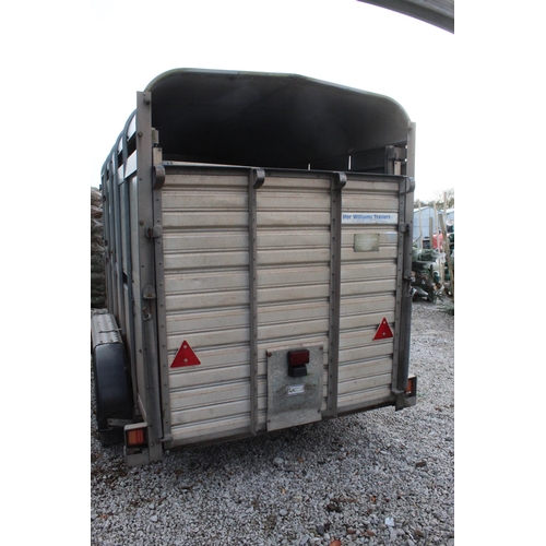 212 - IFOR WILLIAMS 10FT X 5FT CATTLE TRAILER WORKING ORDER  NO  VAT