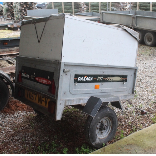 214 - DAXARA 107 CAR TRAILER NO VAT