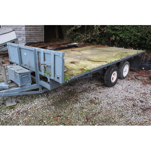 216 - 4 WHEEL FLAT TRAILER  NO VAT