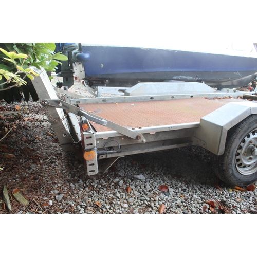 219 - BRIAN JAMES TIMBERWOLF 2 WHEEL TIPPING TRAILER  + VAT