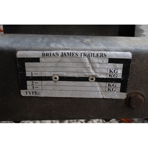 219 - BRIAN JAMES TIMBERWOLF 2 WHEEL TIPPING TRAILER  + VAT