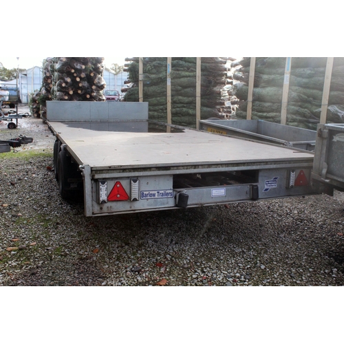 225 - IFOR WILLIAMS 16FT TRAILER 3½TON TWIN AXLE 
hitch lock key in office  +  VAT