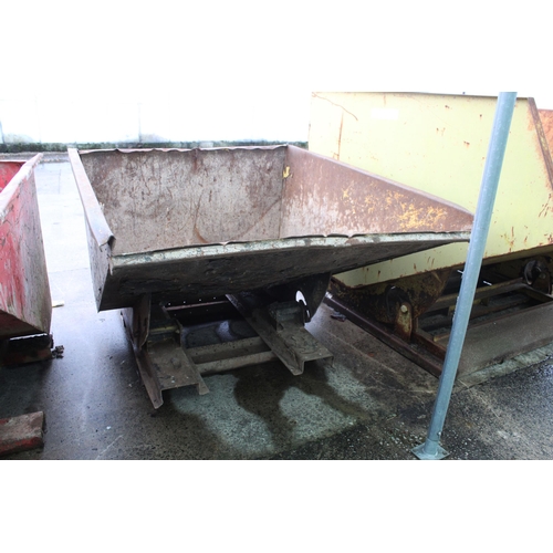 248 - A BLACK TIPPING SKIP + VAT