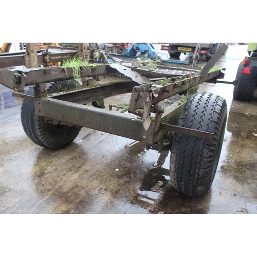 286 - A TIPPING TRAILER CHASSIS + VAT