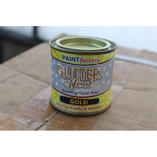 358 - 96 NEW GOLD GLITTER EFFECT PAINT  NO VAT