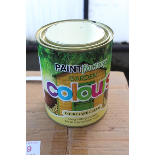 359 - 16 NEW CREAM PAINT 750ML  NO VAT