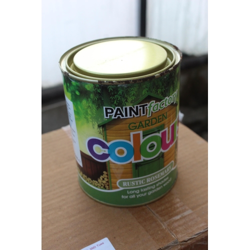 361 - 16 NEW GREEN ROSEMARY PAINT 750 ML  NO VAT