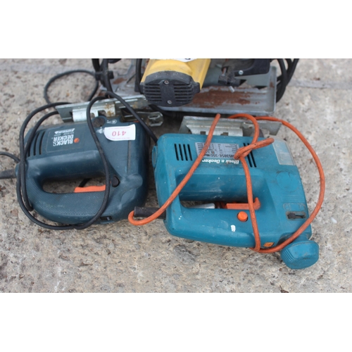 410 - 3 POWER TOOLS  NO VAT