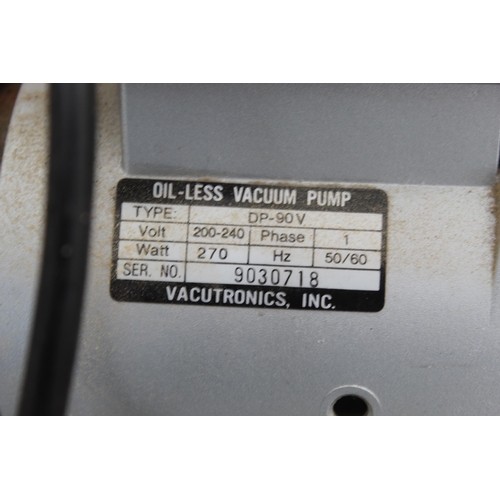 421 - SINGLE PHASE OIL LESS VACUUM PUMP  NO VAT