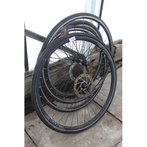 480 - 4 RACING BIKE WHEELS  NO VAT