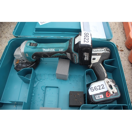 505 - MAKITA DRILL AND GRINDER (WORKING)  NO VAT