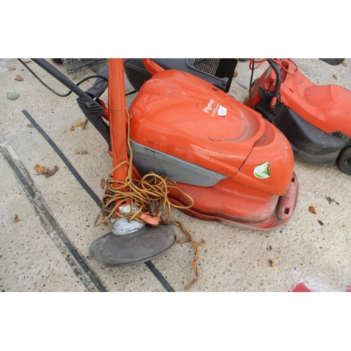 591 - ELECTRIC FLYMO MOWERS  AND  STRIMMER  NO VAT