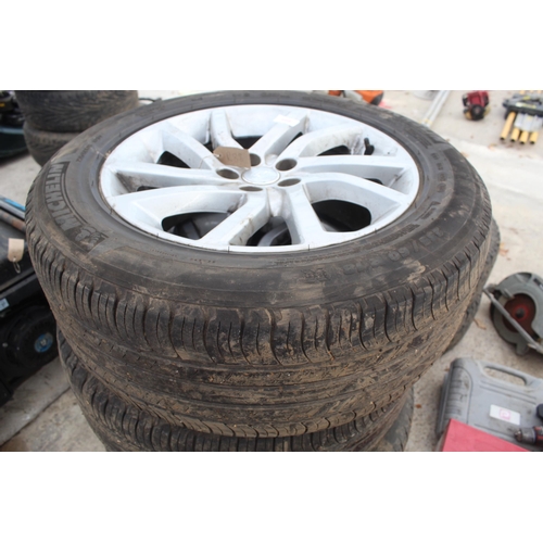 605 - ALLOY WHEELS AND TYRES (LANDER OR RANGE ROVER VOGE MICHELIN 235/60/18