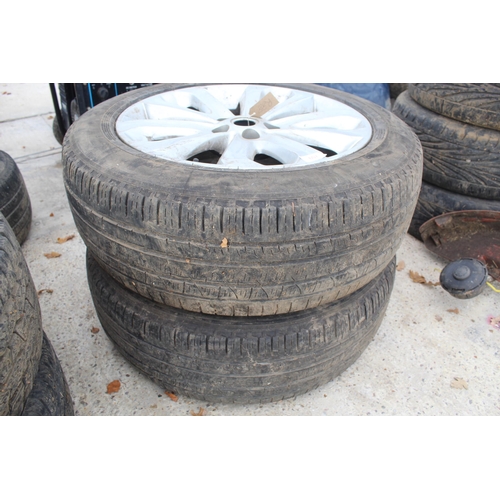 607 - 2 ALLOY WHEEL AND TYRES DISCOVERY 4 255/55/2  NO VAT