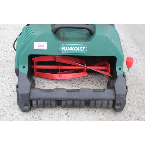 660 - QUALCAST ELECTRIC MOWER  + VAT