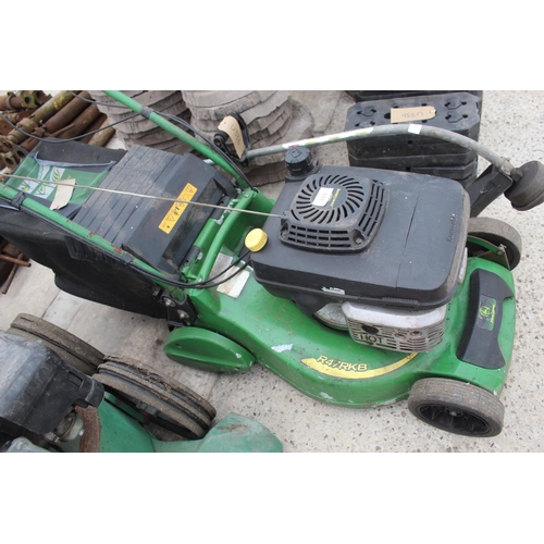 665 - JOHN DEERE R47RKB MOWER  + VAT