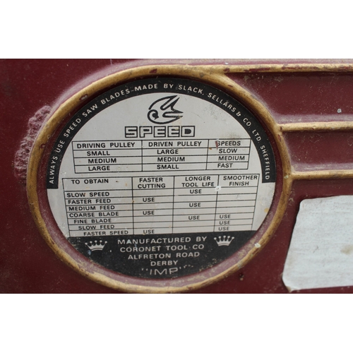 669 - CORONET SPEED  BANDSAW  NO VAT