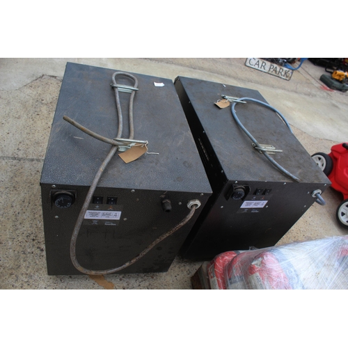 715 - 2 ELECTRIC THREE PHASE HEATERS + VAT