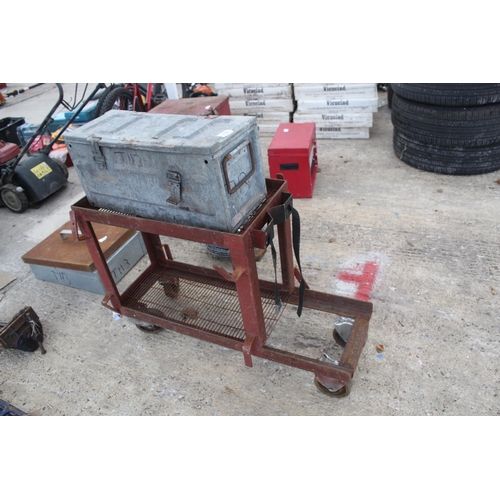 798 - MIG WELDING TROLLEY AND BOX  NO VAT