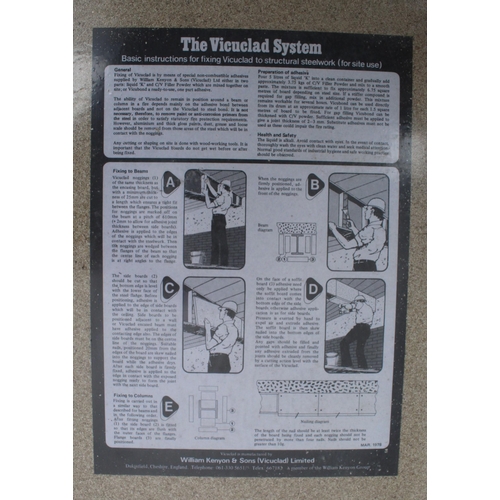 805 - 12 BOXES VICUCLAD FIRE BOARD 60-1M X 610MM IN PACKS OF 5  + VAT