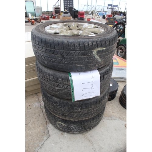 807 - 4 ALLOY WHEELS AND TYRES M+S 255/55/R19  + VAT