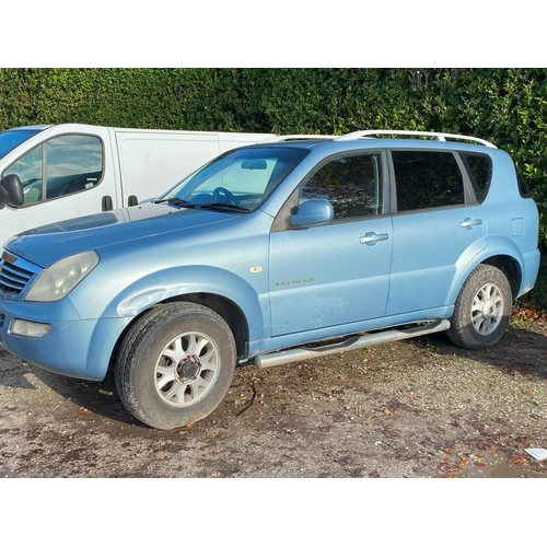 181 - SSANGYONG REXTON 270SE PL05RVN  MOT 17/07/24 NO LOG BOOK NO VAT