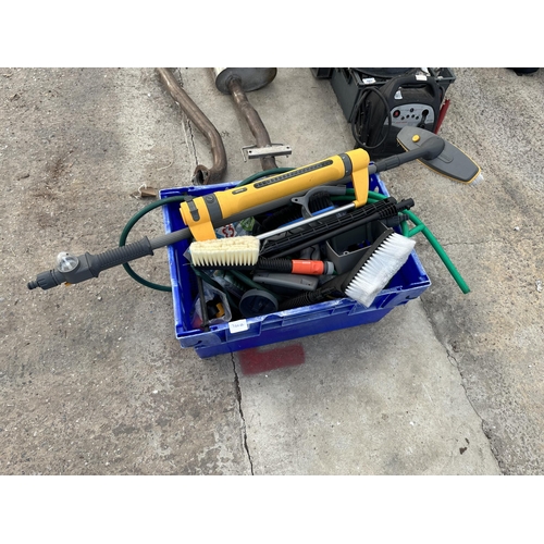 761A - VARIOUS HOSE FITTINGS, CONNECTORS, BRUSHES AND LAWN SPRINKLER ETC.  NO  VAT