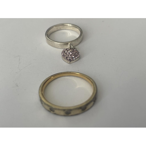 531 - FOUR ASSORTED SILVER RINGS