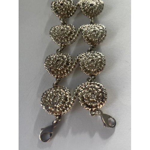 591 - A SILVER DOUBLE BRACELET