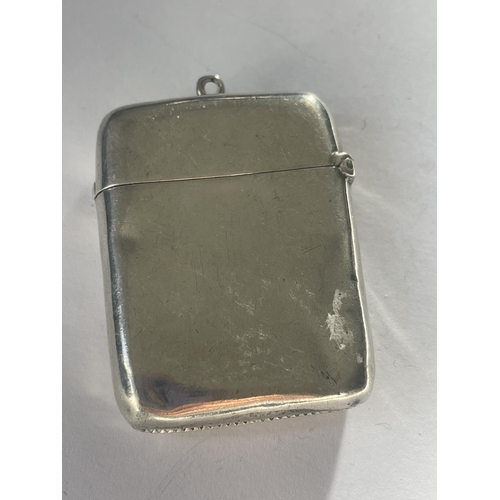 599 - A SILVER VESTA CASE