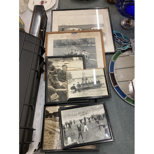 297 - A GROUP OF 1950/1960S PHOTOS OF THE OXFORD V CAMBRIDGE BOAT RACE AND ALSO THE HENLEY REGATTA