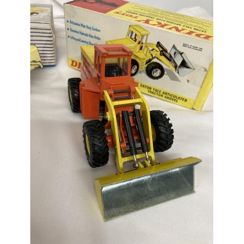 361 - TWO BOXED DINKY MODELS NO. 965 - A EUCLID DUMP TRUCK AND NO. 973 - AN EATON YALE LOADING SHOVEL