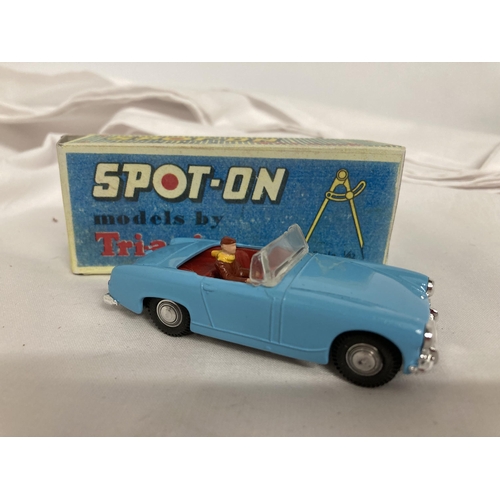 372 - TWO SPOT ON BOXED MODELS NO. 219 - AN AUSTEN HEALEY SPRITE MARK III AND AN ARMSTRONG SIDDELEY SAPPHI... 