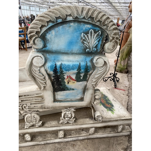 Diy metal runners for christmas sleigh