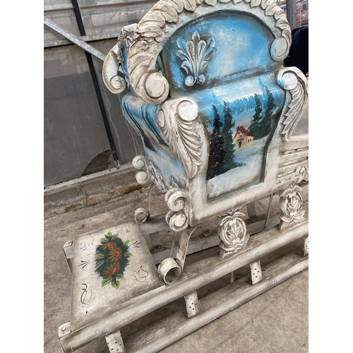 Diy metal runners for christmas sleigh