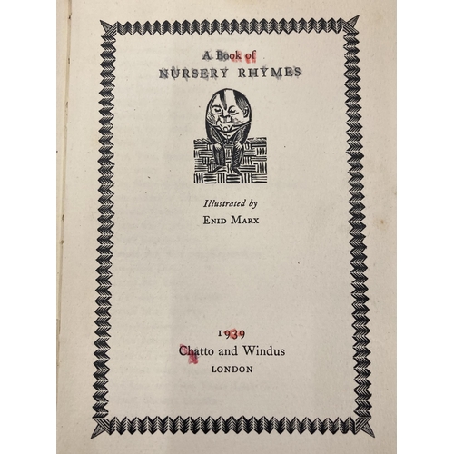 136 - A 1939 FIRST EDITION ZODIAC BOOKS 'NURSERY RHYMES'