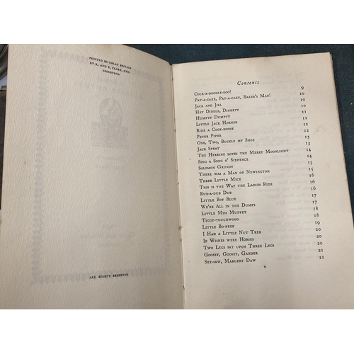 136 - A 1939 FIRST EDITION ZODIAC BOOKS 'NURSERY RHYMES'