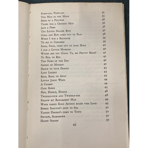 136 - A 1939 FIRST EDITION ZODIAC BOOKS 'NURSERY RHYMES'